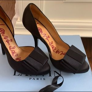 Lanvin D’Orsay Satin Pumps